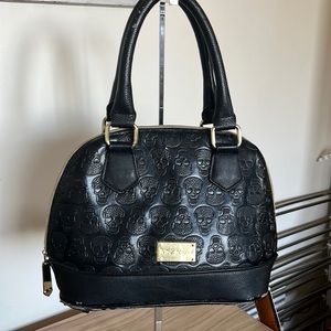 Betsey Johnson Black Skull Handbag